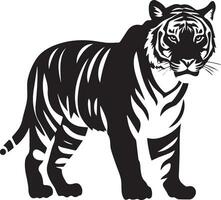 tigre vecteur silhouette illustration, silhouette illustration