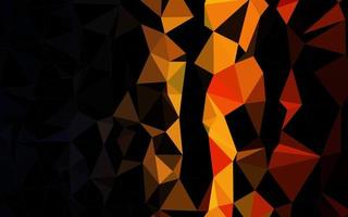 couverture low poly vecteur orange foncé.