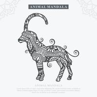 vecteur de mandala animal. éléments décoratifs. illustration vectorielle.