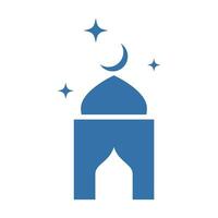 mosquée icône silhouette vecteur