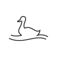 vecteur de logo de canard