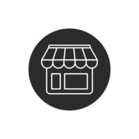 icône de boutique en ligne vecteur