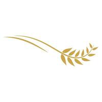 modèle de logo de blé vecteur