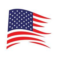 illustration du drapeau américain vecteur