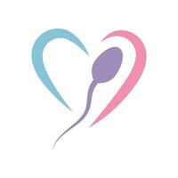 sperme logo illustration vecteur