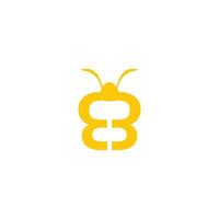 logo d'abeille vecteur