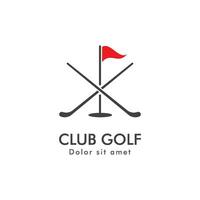 le golf logo icône vecteur