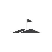 le golf logo icône vecteur