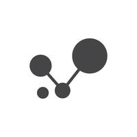 icône du logo de la molécule vecteur