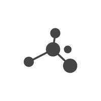 icône du logo de la molécule vecteur