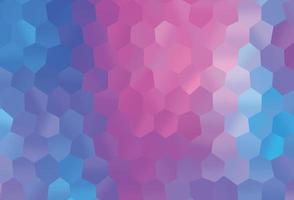motif vectoriel rose clair, bleu avec des hexagones colorés.