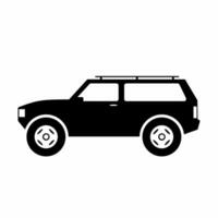 suv voiture icône vecteur. sport utilitaire véhicule silhouette pour icône, symbole ou signe. suv voiture graphique Ressource pour transport ou automobile vecteur