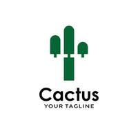 cactus logo icône vecteur modèle