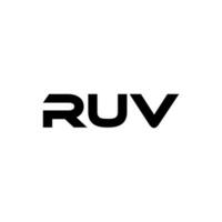 rouv lettre logo conception, inspiration pour une unique identité. moderne élégance et Créatif conception. filigrane votre Succès avec le frappant cette logo. vecteur