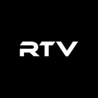 RTV lettre logo conception, inspiration pour une unique identité. moderne élégance et Créatif conception. filigrane votre Succès avec le frappant cette logo. vecteur