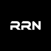 rrn lettre logo conception, inspiration pour une unique identité. moderne élégance et Créatif conception. filigrane votre Succès avec le frappant cette logo. vecteur