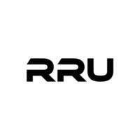 rru lettre logo conception, inspiration pour une unique identité. moderne élégance et Créatif conception. filigrane votre Succès avec le frappant cette logo. vecteur