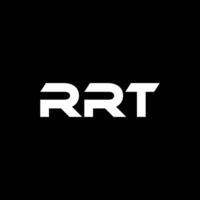 rrt lettre logo conception, inspiration pour une unique identité. moderne élégance et Créatif conception. filigrane votre Succès avec le frappant cette logo. vecteur