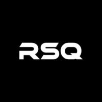 RSQ lettre logo conception, inspiration pour une unique identité. moderne élégance et Créatif conception. filigrane votre Succès avec le frappant cette logo. vecteur