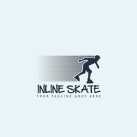 en ligne patinage logo vecteur