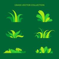 collections de vecteurs d'herbe vecteur