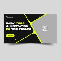 du quotidien yoga et aptitude corps la vignette bannière conception, pleinement modifiable vecteur eps dix fichier format