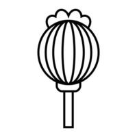 opium icône. opium coquelicot. vecteur. vecteur