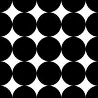 motif noir et blanc sans couture avec des cercles. illustration vectorielle vecteur