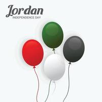 Jour de l'indépendance de la Jordanie. vecteur