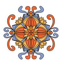 symétrie mandala fleur art, bien pour graphique conception et décoratif Ressources vecteur