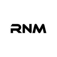 rnm lettre logo conception, inspiration pour une unique identité. moderne élégance et Créatif conception. filigrane votre Succès avec le frappant cette logo. vecteur