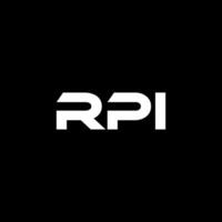 RPI lettre logo conception, inspiration pour une unique identité. moderne élégance et Créatif conception. filigrane votre Succès avec le frappant cette logo. vecteur