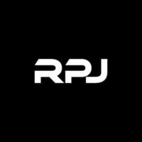 rpj lettre logo conception, inspiration pour une unique identité. moderne élégance et Créatif conception. filigrane votre Succès avec le frappant cette logo. vecteur