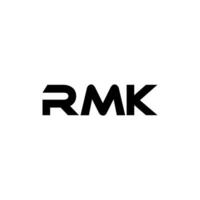 rmk lettre logo conception, inspiration pour une unique identité. moderne élégance et Créatif conception. filigrane votre Succès avec le frappant cette logo. vecteur