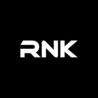 RNK lettre logo conception, inspiration pour une unique identité. moderne élégance et Créatif conception. filigrane votre Succès avec le frappant cette logo. vecteur