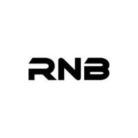 rnb lettre logo conception, inspiration pour une unique identité. moderne élégance et Créatif conception. filigrane votre Succès avec le frappant cette logo. vecteur