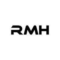 rmh lettre logo conception, inspiration pour une unique identité. moderne élégance et Créatif conception. filigrane votre Succès avec le frappant cette logo. vecteur