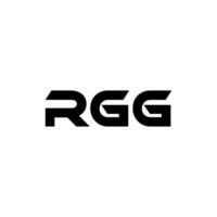 rgg lettre logo conception, inspiration pour une unique identité. moderne élégance et Créatif conception. filigrane votre Succès avec le frappant cette logo. vecteur