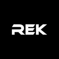 rek lettre logo conception, inspiration pour une unique identité. moderne élégance et Créatif conception. filigrane votre Succès avec le frappant cette logo. vecteur