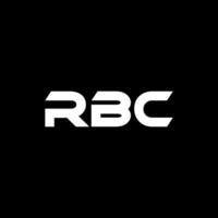 rbc lettre logo conception, inspiration pour une unique identité. moderne élégance et Créatif conception. filigrane votre Succès avec le frappant cette logo. vecteur