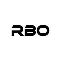 rbo lettre logo conception, inspiration pour une unique identité. moderne élégance et Créatif conception. filigrane votre Succès avec le frappant cette logo. vecteur