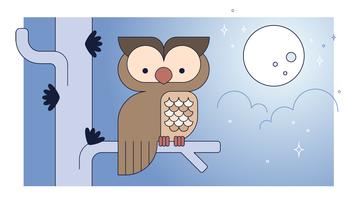 Hibou vecteur