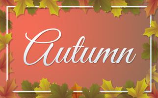 bannière de modèle de vente automne Vector background