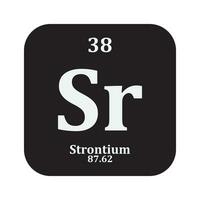 strontium chimie icône vecteur