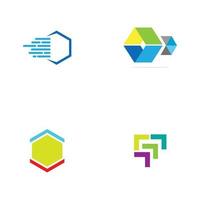 conception de logo moderne pour les technologies de la fintech et de la finance numérique vecteur