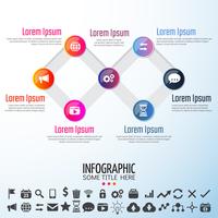 Modèle de conception d&#39;infographie vecteur