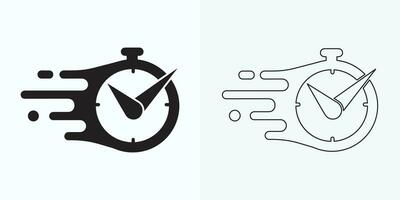 passage de temps icône. passage de temps. minuteur logo. regarder icône illustration vecteur conception