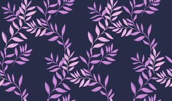 violet feuilles tige entrelacés dans une sans couture modèle. abstrait, tropical, moderne branches feuille imprimer. vecteur main dessiné. conception pour tissu, mode, fond d'écran, textile