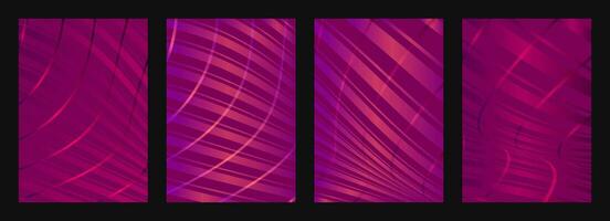 ensemble modèles abstrait lisse plaid ondulé Contexte. Bourgogne, rose, violet, violet brillant ligne pente Contexte. en vigueur pour dépliants, dépliants, bannières, couvertures, des cahiers, livre et magazine vecteur