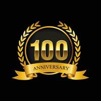 Logo du 100 anniversaire vecteur